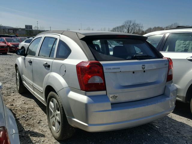 1B3HB48B27D337588 - 2007 DODGE CALIBER SX SILVER photo 3