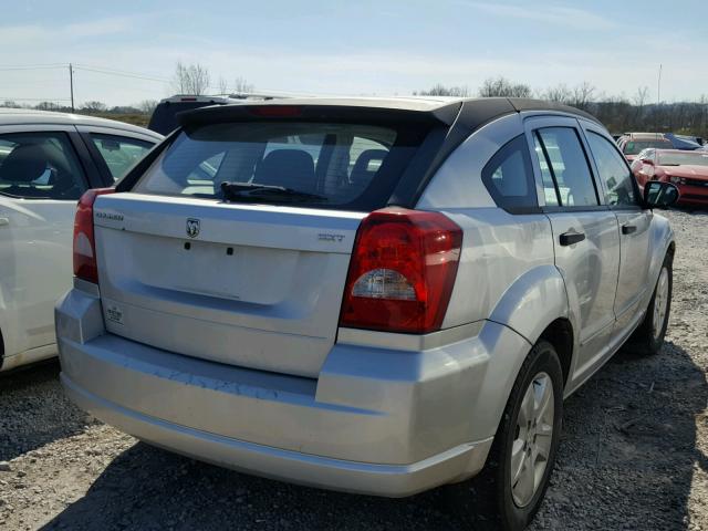 1B3HB48B27D337588 - 2007 DODGE CALIBER SX SILVER photo 4