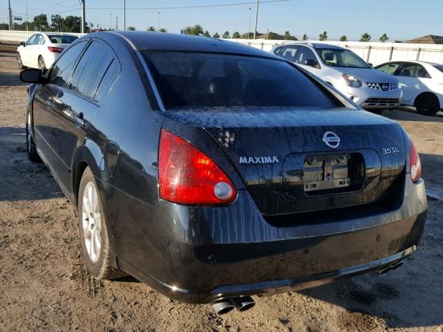 1N4BA41E17C862147 - 2007 NISSAN MAXIMA SE BLACK photo 3