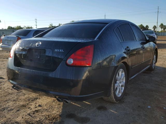 1N4BA41E17C862147 - 2007 NISSAN MAXIMA SE BLACK photo 4