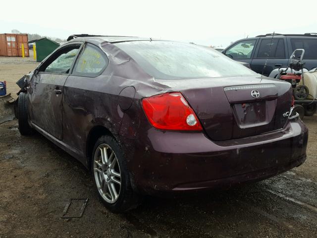 JTKDE177060107062 - 2006 TOYOTA SCION TC 紫色 照片 3