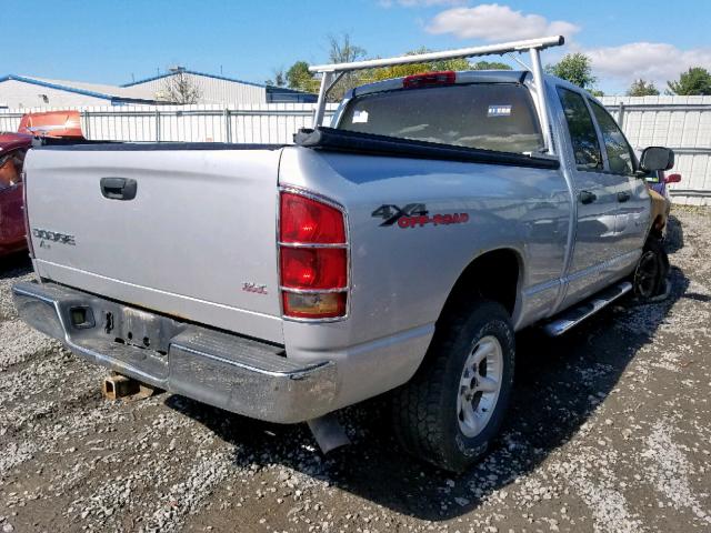 1D7HU18D04J125929 - 2004 DODGE RAM 1500 S SILVER photo 4