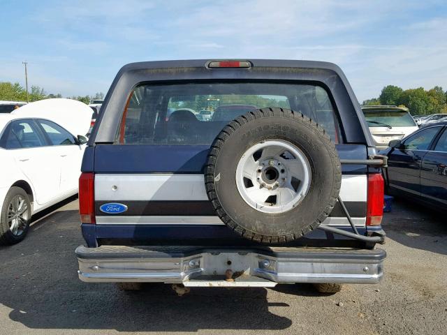 1FMEU15H1PLA69895 - 1993 FORD BRONCO U10 BLUE photo 10