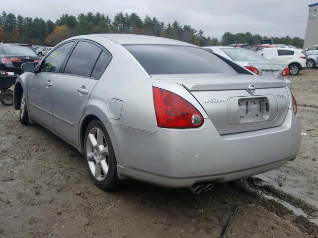 1N4BA41E64C867436 - 2004 NISSAN MAXIMA SE SILVER photo 3