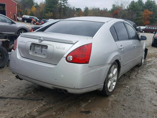 1N4BA41E64C867436 - 2004 NISSAN MAXIMA SE SILVER photo 4