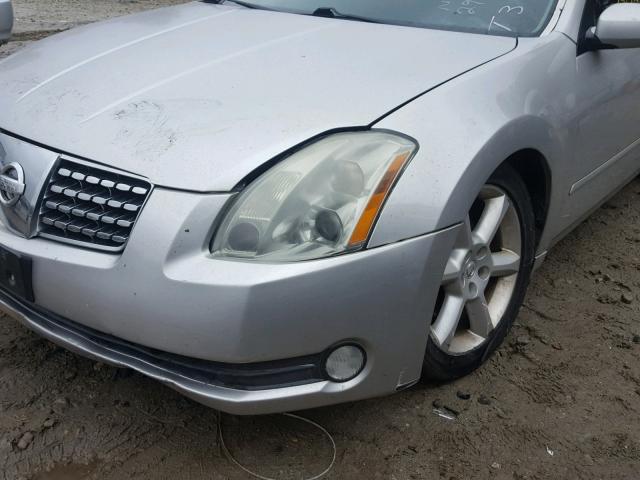 1N4BA41E64C867436 - 2004 NISSAN MAXIMA SE SILVER photo 9