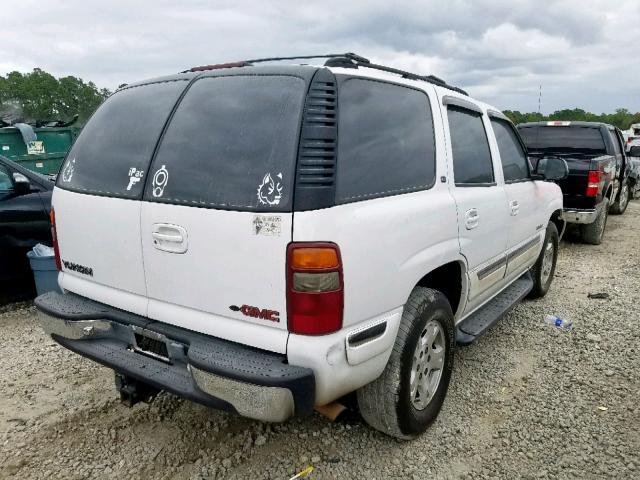 1GKEC13T2YJ209789 - 2000 GMC YUKON WHITE photo 4