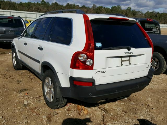 YV1CM911651186815 - 2005 VOLVO XC90 T6 WHITE photo 3