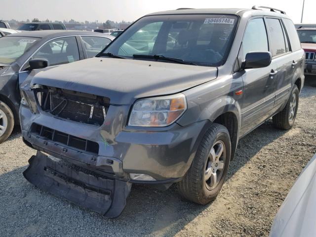 5FNYF28338B010921 - 2008 HONDA PILOT SE CHARCOAL photo 2