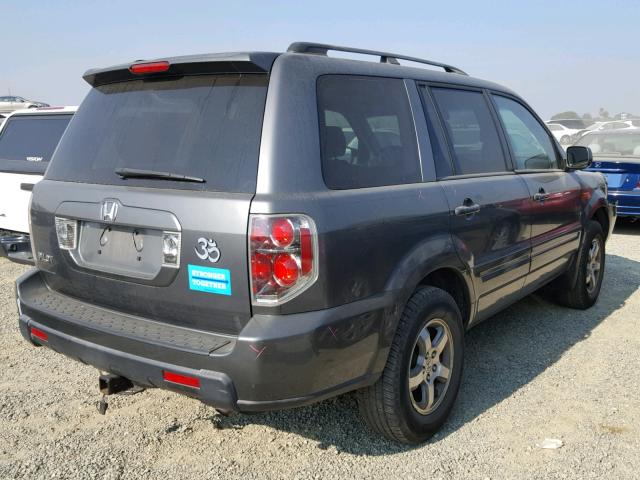 5FNYF28338B010921 - 2008 HONDA PILOT SE CHARCOAL photo 4