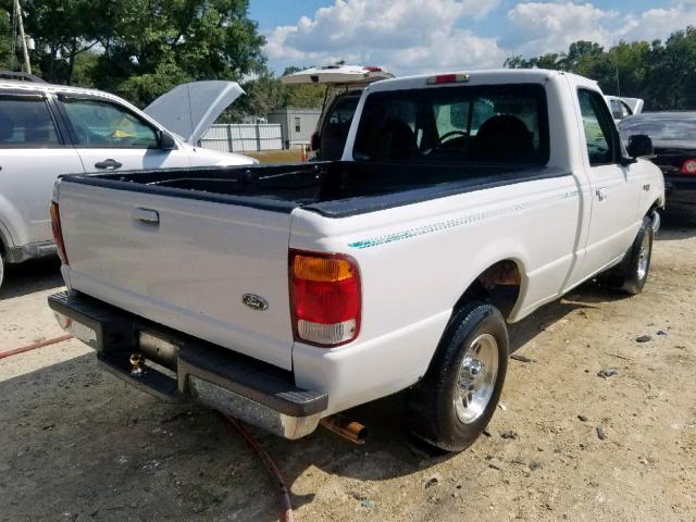 1FTYR10C2WUA66642 - 1998 FORD RANGER WHITE photo 4