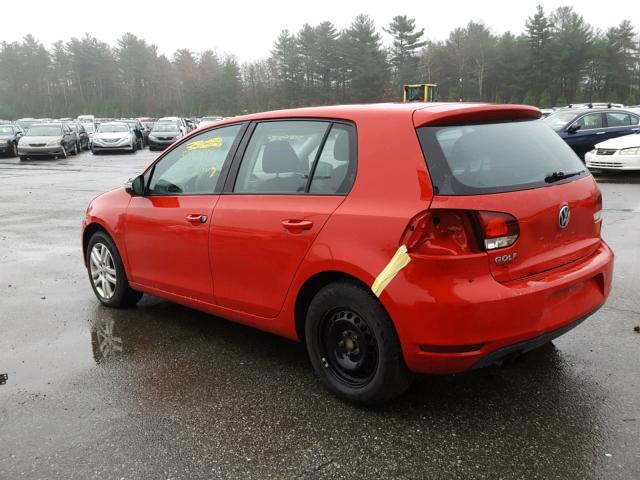 WVWDB7AJ3BW306640 - 2011 VOLKSWAGEN GOLF 红色 照片 3
