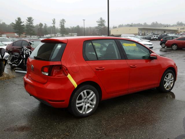 WVWDB7AJ3BW306640 - 2011 VOLKSWAGEN GOLF 红色 照片 4