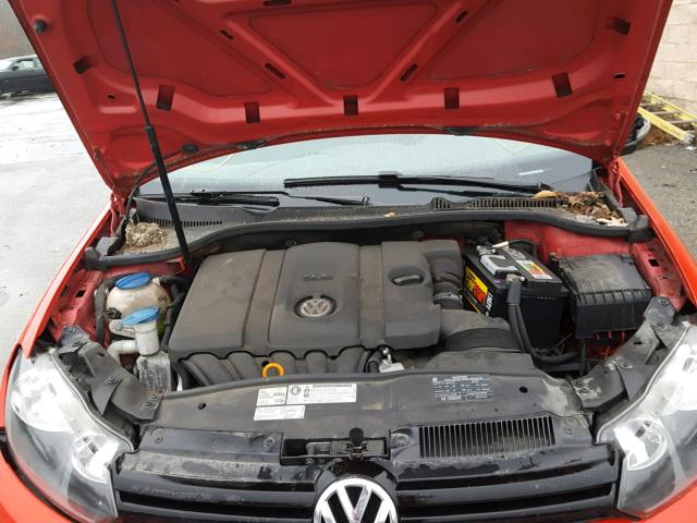 WVWDB7AJ3BW306640 - 2011 VOLKSWAGEN GOLF 红色 照片 7