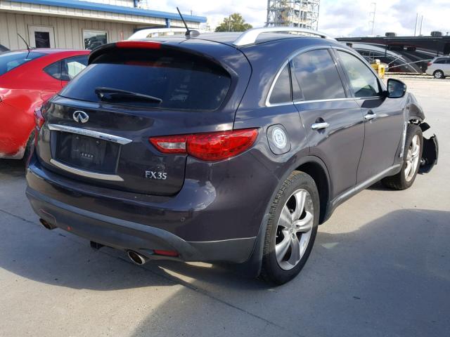 JN8AS1MW8BM731844 - 2011 INFINITI FX35 BROWN photo 4