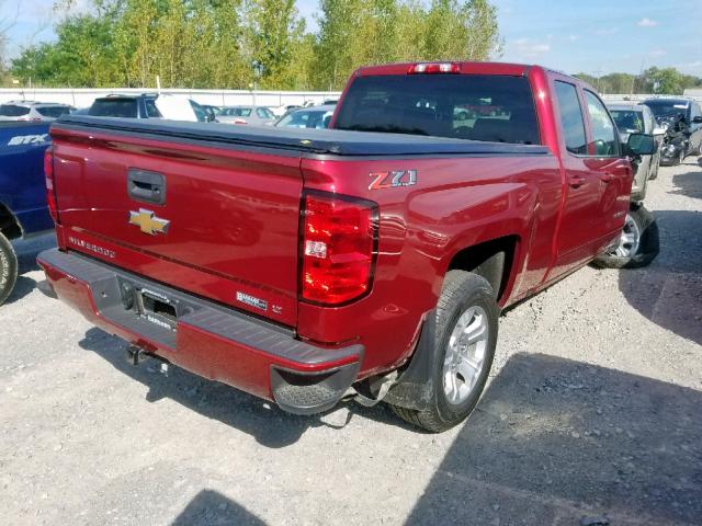 2GCVKREC4J1107386 - 2018 CHEVROLET SILVERADO RED photo 4