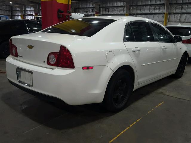 1G1ZG57B48F198185 - 2008 CHEVROLET MALIBU LS 白色 照片 4