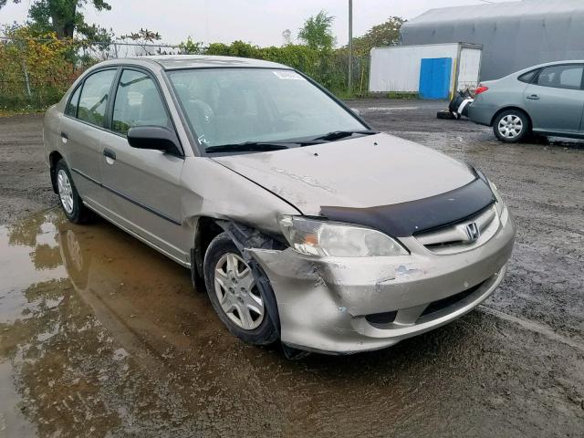 2HGES16355H010891 - 2005 HONDA CIVIC DX V BEIGE photo 1