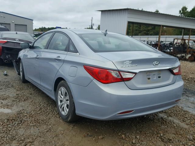 5NPEB4AC3BH052437 - 2011 HYUNDAI SONATA GLS BLUE photo 3