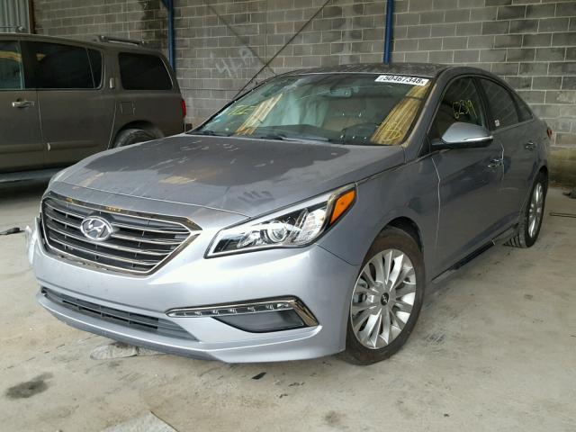 5NPE34AF8FH241730 - 2015 HYUNDAI SONATA SPO GRAY photo 2