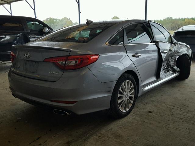 5NPE34AF8FH241730 - 2015 HYUNDAI SONATA SPO GRAY photo 4