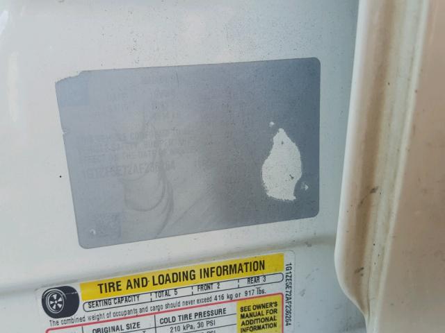 1G1ZE5E72AF236264 - 2010 CHEVROLET MALIBU LTZ 白色 照片 10