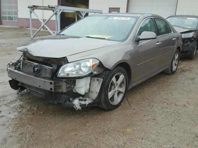 1G1ZC5E0XCF188833 - 2012 CHEVROLET MALIBU 1LT ყავისფერი ფოტო 2