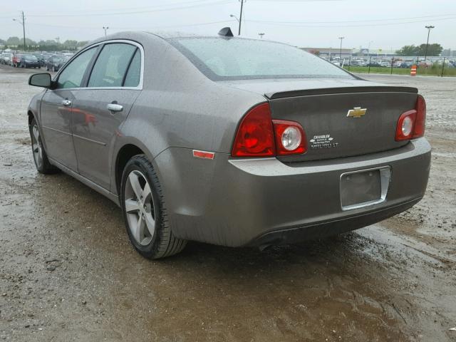 1G1ZC5E0XCF188833 - 2012 CHEVROLET MALIBU 1LT ყავისფერი ფოტო 3