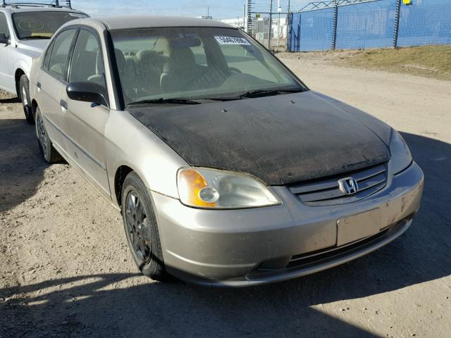 2HGES16301H910978 - 2001 HONDA CIVIC DX GOLD photo 1