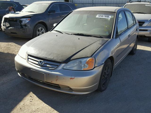 2HGES16301H910978 - 2001 HONDA CIVIC DX GOLD photo 2