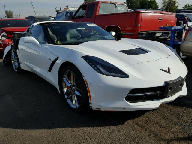 1G1YK2D76F5105260 - 2015 CHEVROLET CORVETTE S WHITE photo 1