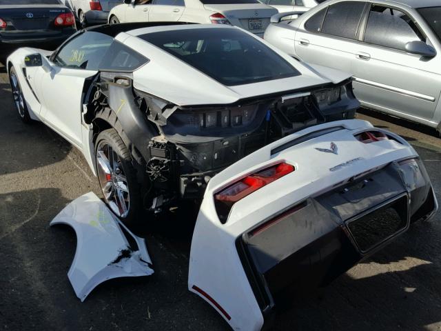 1G1YK2D76F5105260 - 2015 CHEVROLET CORVETTE S WHITE photo 3