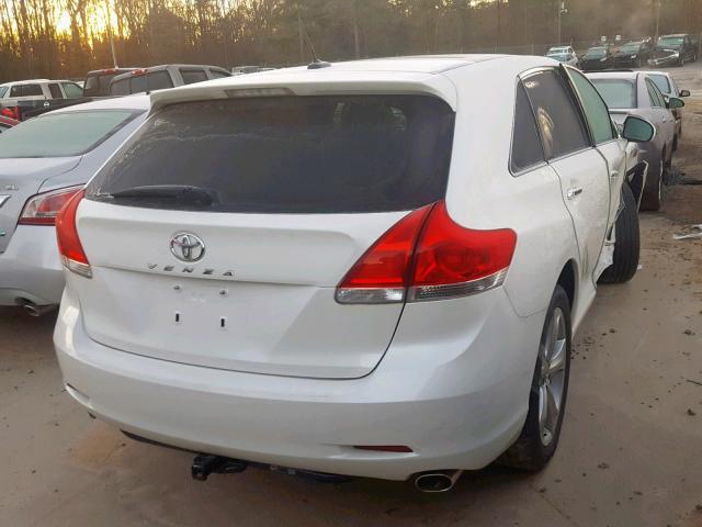 4T3ZK3BB5BU042826 - 2011 TOYOTA VENZA BASE WHITE photo 4