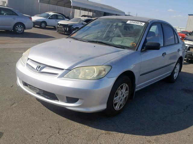 2HGES16314H556747 - 2004 HONDA CIVIC DX V SILVER photo 2