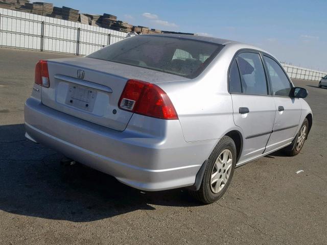 2HGES16314H556747 - 2004 HONDA CIVIC DX V SILVER photo 4