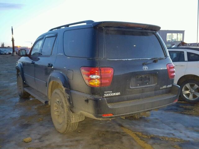 5TDBT48A54S223691 - 2004 TOYOTA SEQUOIA LI BLACK photo 3