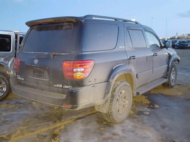 5TDBT48A54S223691 - 2004 TOYOTA SEQUOIA LI BLACK photo 4