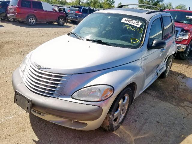 3C8FY68B12T245177 - 2002 CHRYSLER PT CRUISER SILVER photo 2