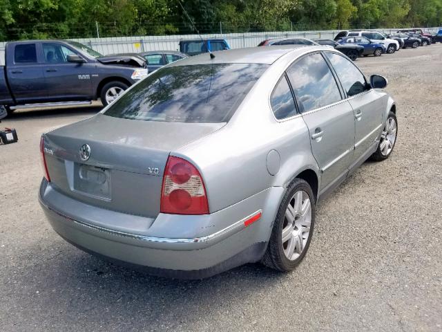 WVWRU63B65E040413 - 2005 VOLKSWAGEN PASSAT GLX SILVER photo 4