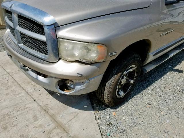 1D7HU18D04J177898 - 2004 DODGE RAM 1500 S GOLD photo 9