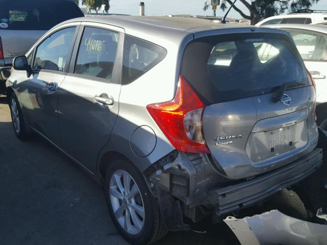 3N1CE2CP6EL356257 - 2014 NISSAN VERSA NOTE GRAY photo 3