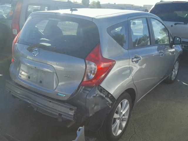 3N1CE2CP6EL356257 - 2014 NISSAN VERSA NOTE GRAY photo 4