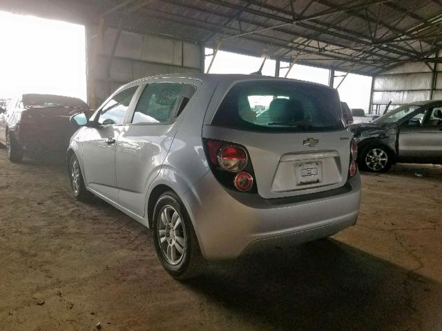 1G1JA6SH8C4203487 - 2012 CHEVROLET SONIC LS SILVER photo 3