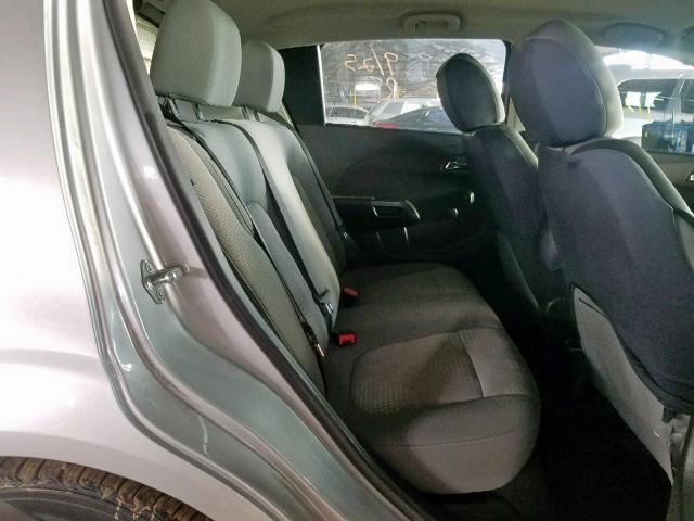 1G1JA6SH8C4203487 - 2012 CHEVROLET SONIC LS SILVER photo 6