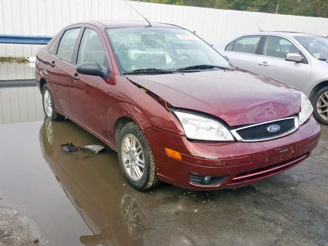 1FAHP34N06W147808 - 2006 FORD FOCUS ZX4 RED photo 1