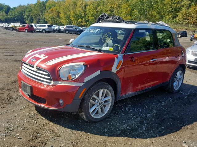 WMWZB3C56DWR35422 - 2013 MINI COOPER COU RED photo 2