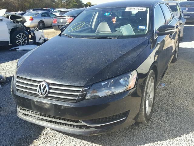 1VWBP7A36DC015190 - 2013 VOLKSWAGEN PASSAT SE BLACK photo 2