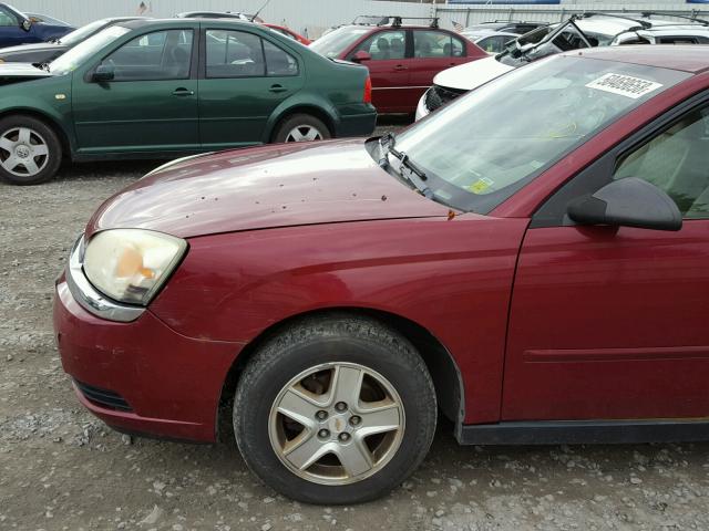 1G1ZT54834F141829 - 2004 CHEVROLET MALIBU LS Tünd qırmızı foto 9