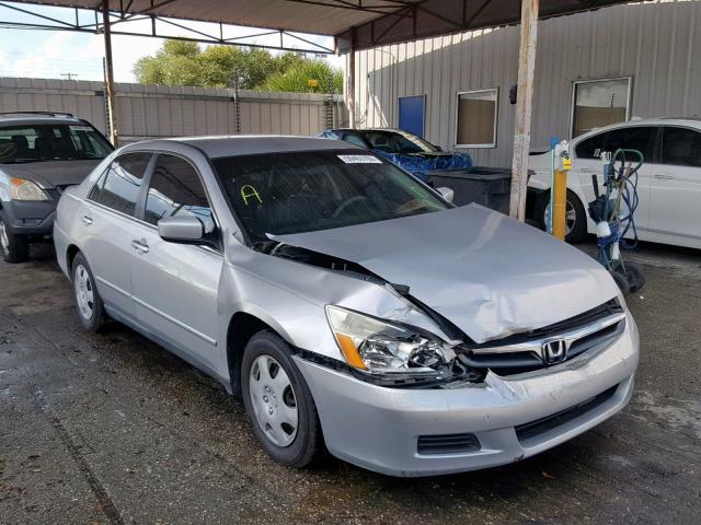 3HGCM56407G711679 - 2007 HONDA ACCORD LX SILVER photo 1