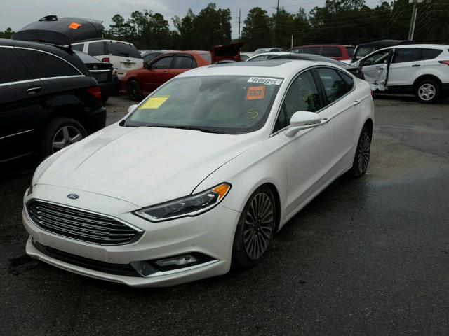 3FA6P0K9XHR102859 - 2017 FORD FUSION TIT WHITE photo 2